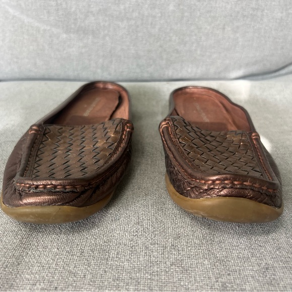 Donald J. Pliner Bronze Woven Flats - Picture 9 of 11